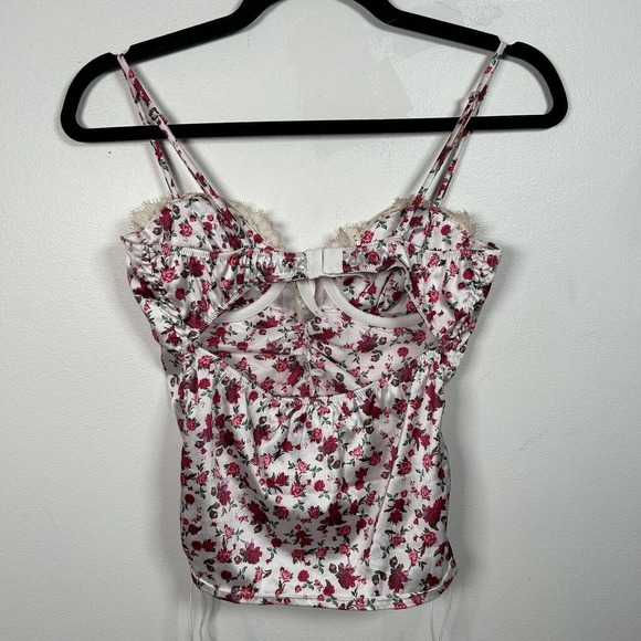 For Love & Lemons Melrose Bustier White Floral Small Sold Out Victorias Secret - Picture 7 of 12